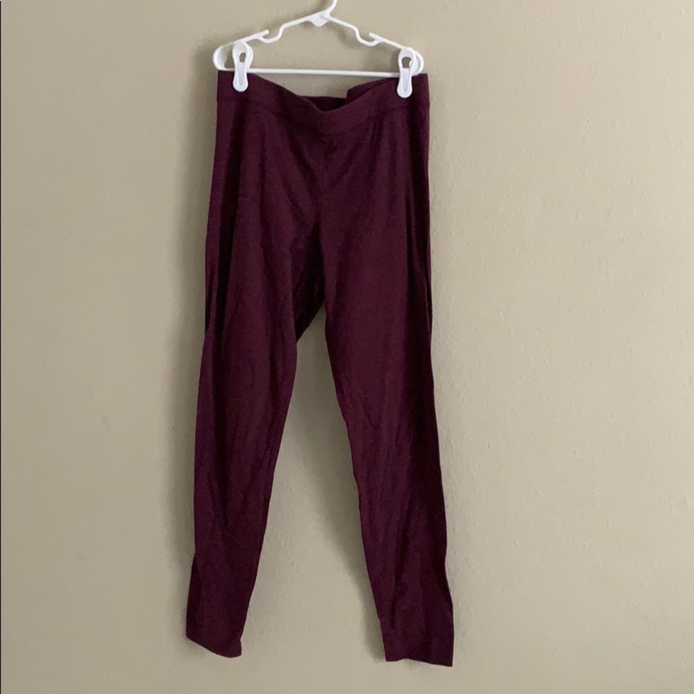Maroon Ankle Length Leggingss